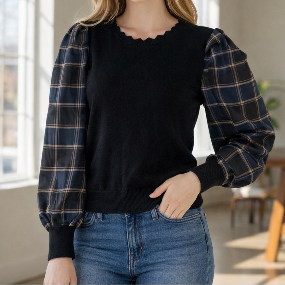 Current Air Black Knit Sweater